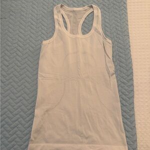 Lululemon White Racerback Tank Top